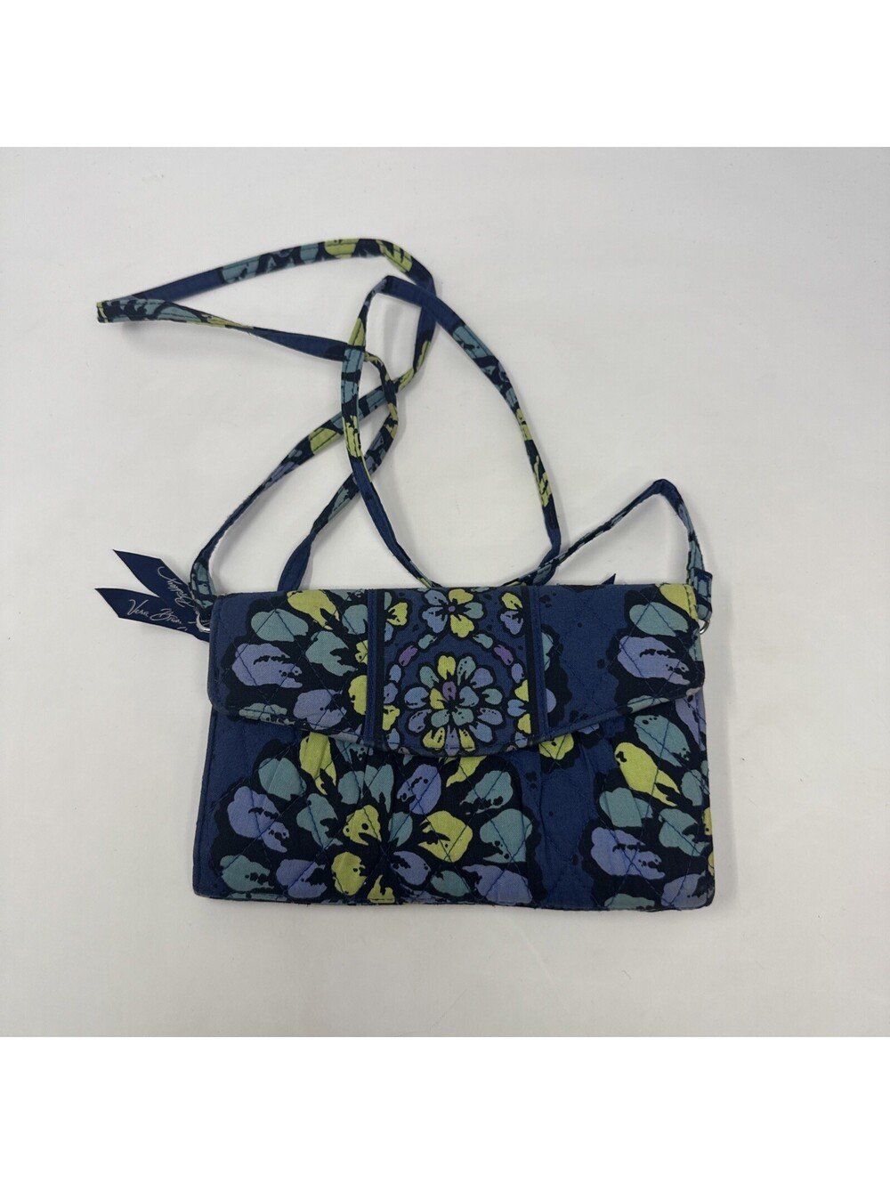 Vera Bradley Blue Indigo Pop Pattern Crossbody Bag